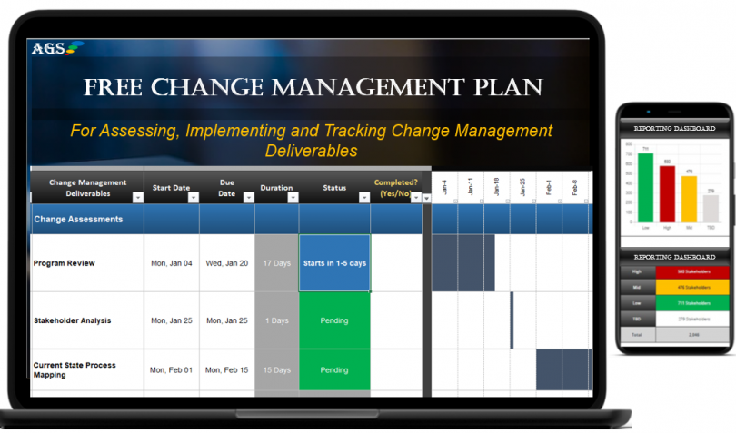 PDF, Template, Free Organizational Change Plan
