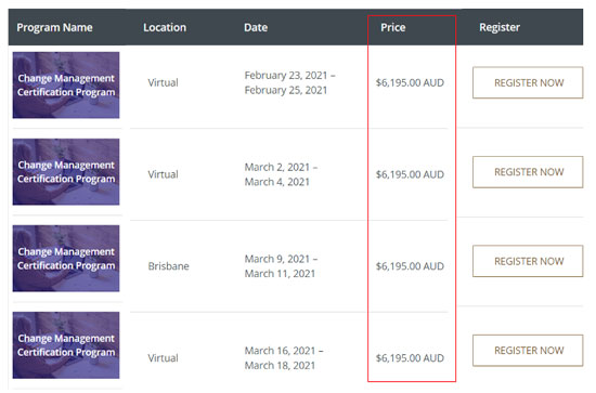 prosci certification cost prosci certification cost