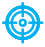 Icon - Bulls-eye, and 360-degree - AGS Cloud