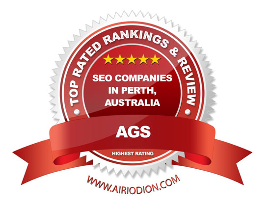 Top SEO Companies in Perth Australia - Red Award Emblem