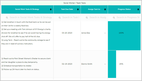 Social Work Assessment Template Tasks