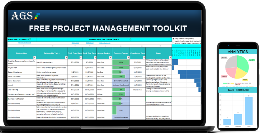 project status report template excel