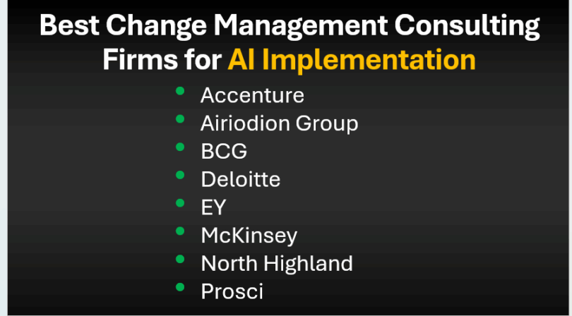 Top 8 Best Change Management Consulting Firms for AI Implementation ...