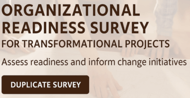 Organizational Readiness Survey Template for Transformational Projects