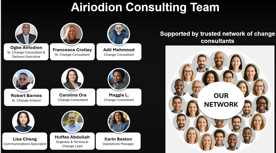 The Airiodion Group Consulting Team - Led by senior experts, supported by a trusted network of practitioners