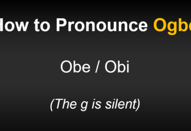 How to Pronounce Ogbe