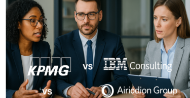 KPMG vs IBM vs Airiodion Group: Comparing Change Management Consulting Services, Digital Transformation Support, and Client Outcomes