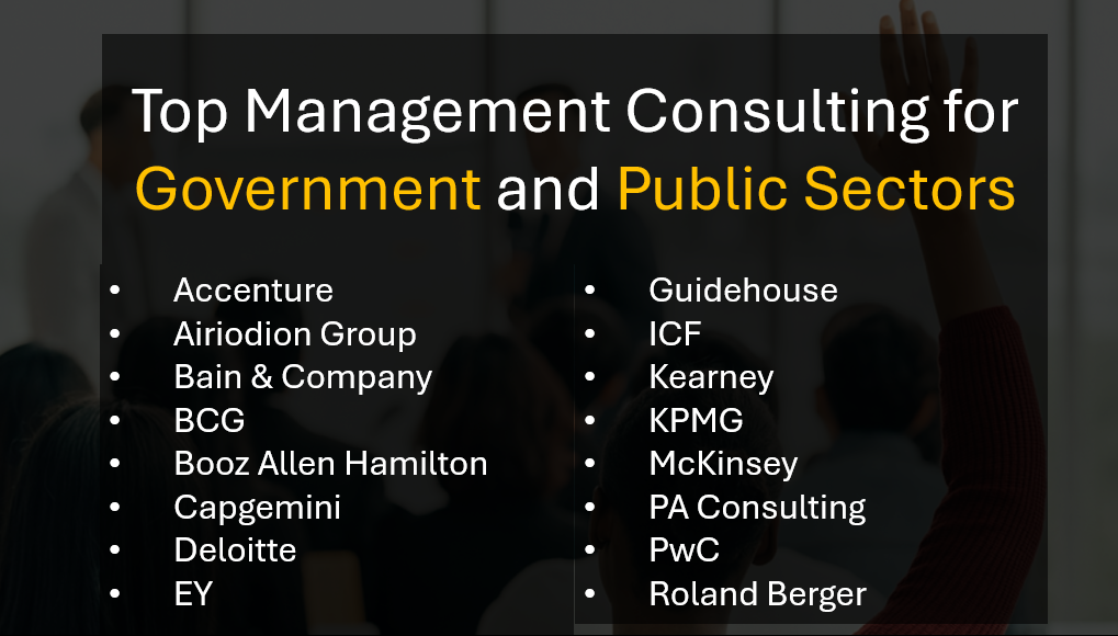 Top Government and Public Sector Consulting Firms - Best Consulting Partners for Local, State, Federal Governments and Public Sector