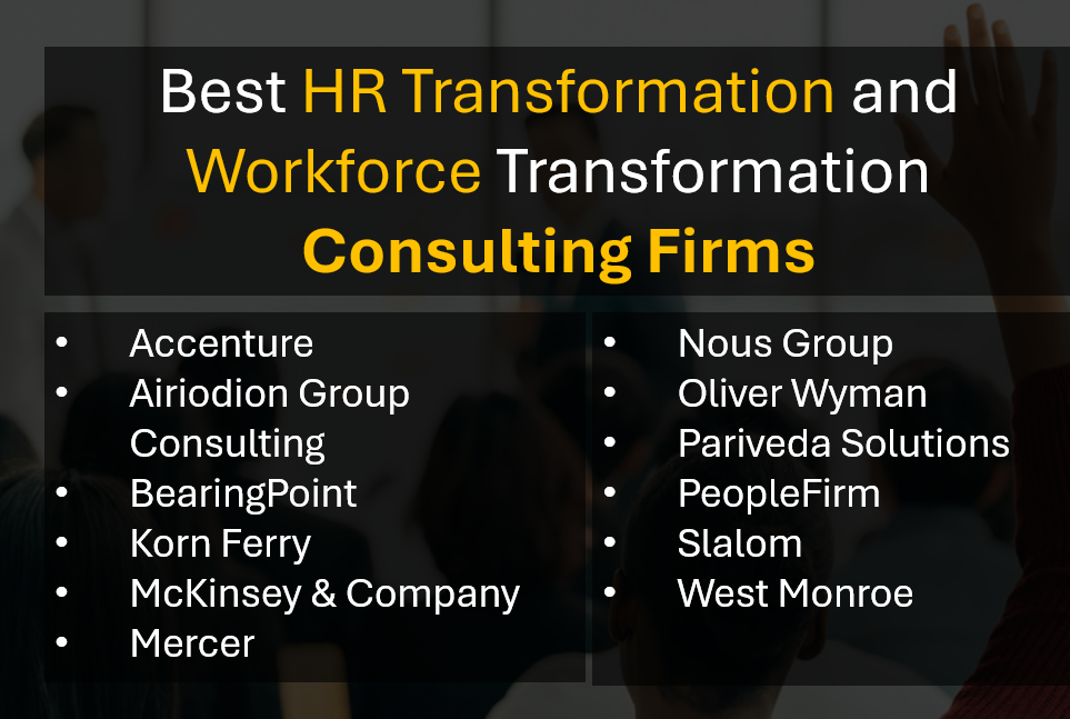 Best Workforce Transformation Consulting Companies (2026 Ranking and Reviews)