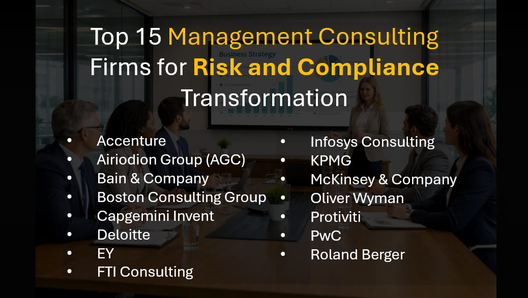 Risk and Compliance Transformation: Top Management Consulting Firms Ranked