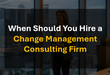 Why and When to Hire a Change Management Consultant for Organizational Change