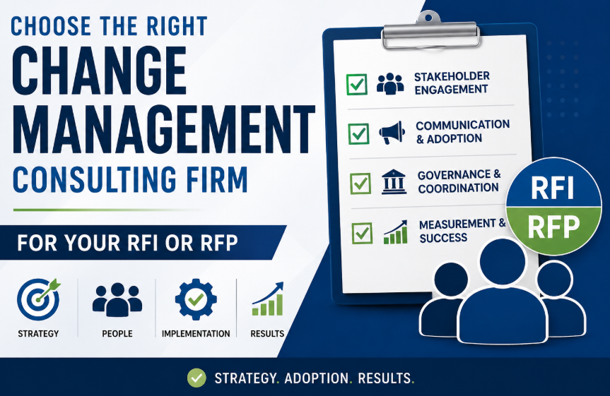 How to Find and Select the Right Organizational Change Management Consulting Firm for Your RFI or RFP
